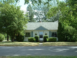 An exterior picture of the two-bedroom house on 428 N.Washington in Moscow, Id
