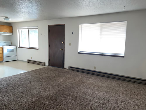 A two-bedroom at The Olympus Plus Apartments, 1200 Hillsided Circle in Pullman, Wa