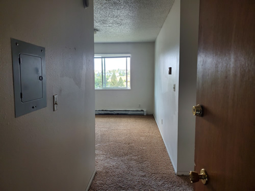 A one-bedroom at The Cougar Apartments, 205 Larry Street, #17, Pullman WA 99163