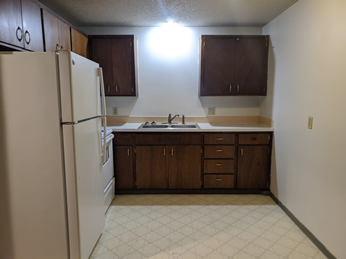 A two-bedroom at The West View Terrace Apartments, 1142 Markley Drive, apartment 5 in Pullman, Wa