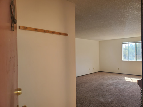 A two-bedroom at The West View Terrace Apartments on 1142 Markley Drive, apartment 6 in Pullman, Wa