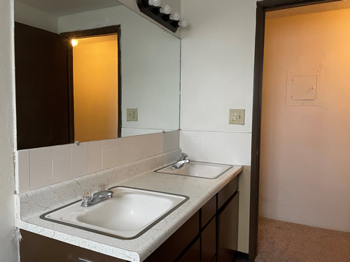 A two-bedroom at The West View Terrace Apartments, 1146 Markley Drive, apartment 5 in Pullman, Wa