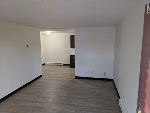 living room and dining room