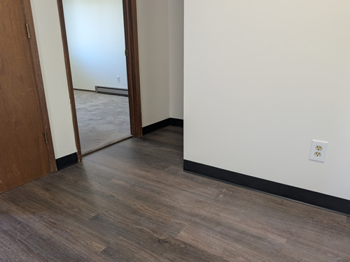 dining room and corridor