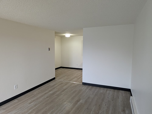 living room and  dining room