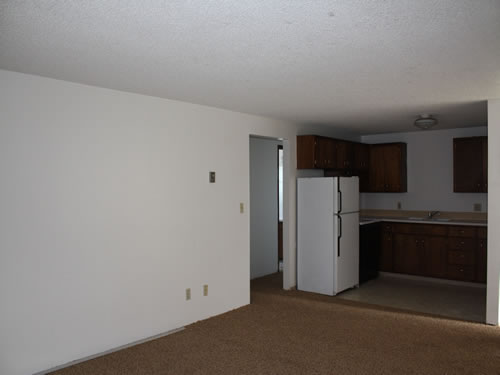 A two-bedroom at The West View Terrace Apartments, 1142 Markley Drive, apartment 1 in Pullman, Wa