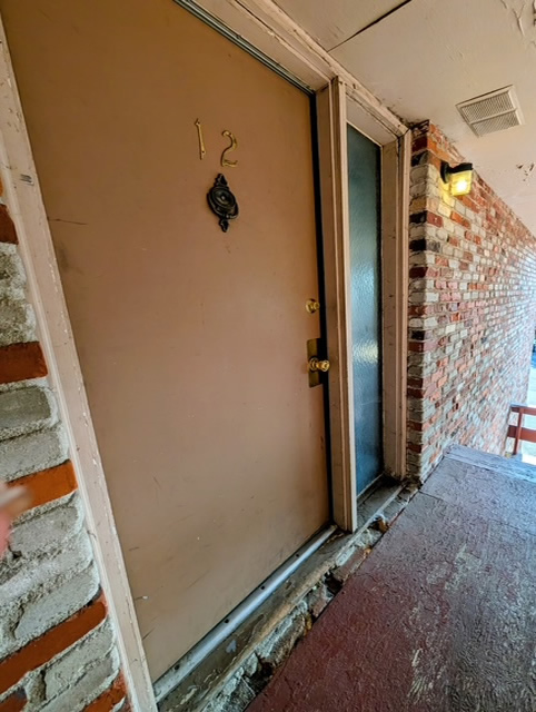 entry to unit