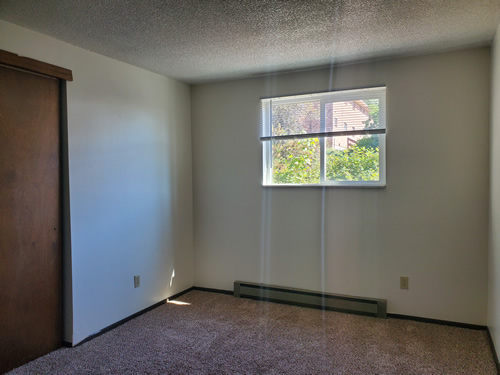 A two-bedroom at The West View Terrace Apartments on 1142 Markley Drive, apartment 6 in Pullman, Wa